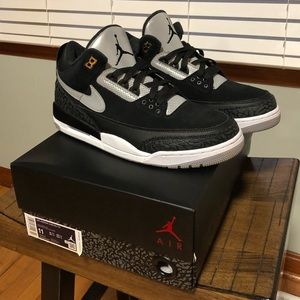 Jordan 3 Retro Tinker Black Cement Gold (Used)